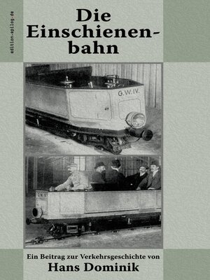 cover image of Die Einschienenbahn